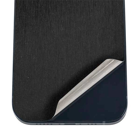 Black Brushed Steel Texture iPhone 17 Pro Skin